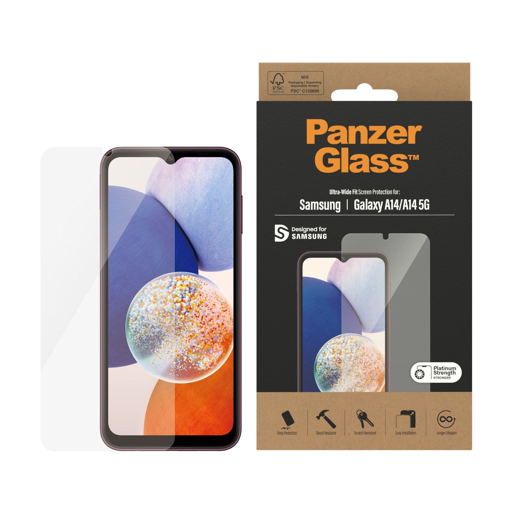 PanzerGlass® Displayschutz Samsung Galaxy A14 | A14 5G | Ultra-Wide Fit